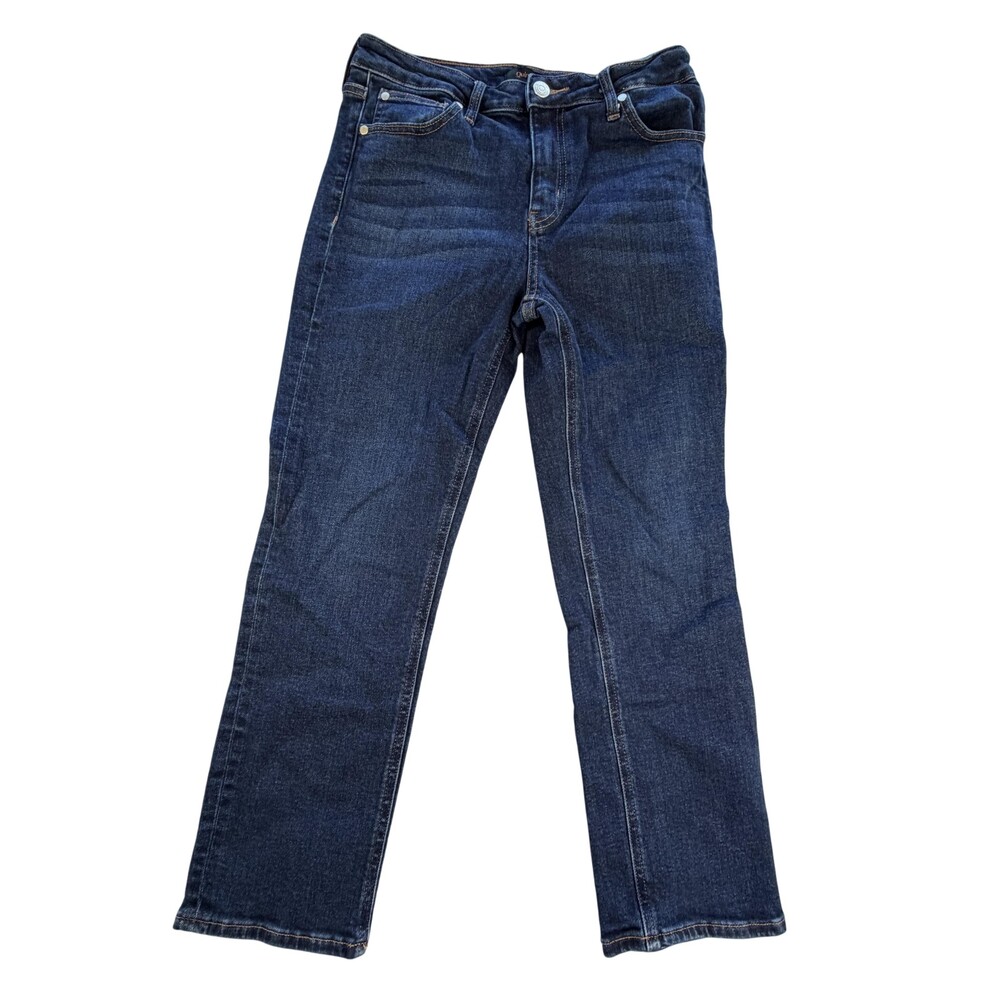 Quince Jeans Womens 29 Blue Stretch Mid Rise Slim Straight Organic Denim 29x24
